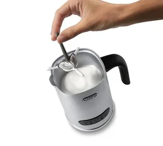 De'Longhi LATTEMIX Milchaufschäumer – Gebürstetes Metall