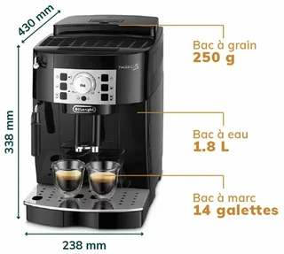 Macinacaffè automatico DELONGHI Magnifica ECAM 22.140.B - Nero