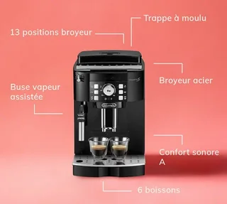 Macchina Caffè Automatica DELONGHI Magnifica S ECAM 22.127.B - Nero