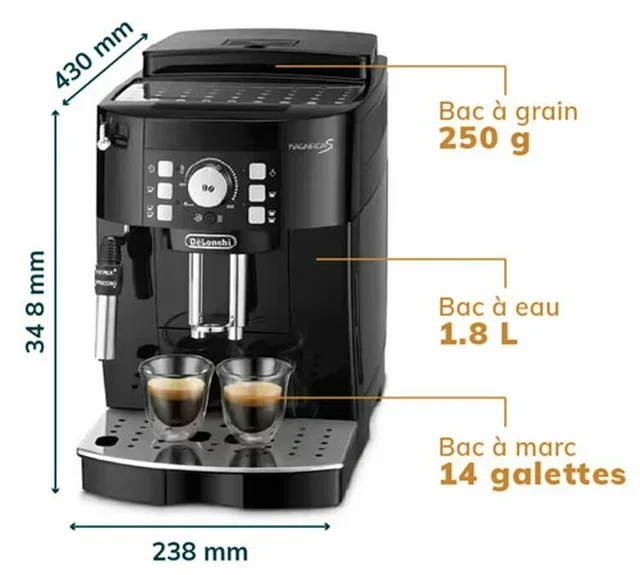 DELONGHI Magnifica S ECAM 22.127.B Pro Pack