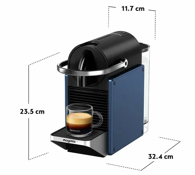 Macchina Caffè DeLonghi Pixie Blu EN127.BL - Compatibile Nespresso® Original