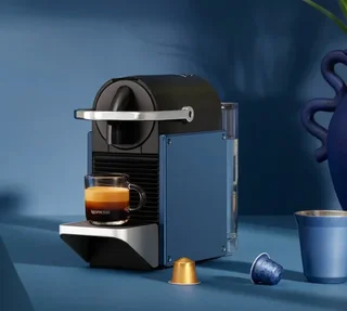 Macchina Caffè DeLonghi Pixie Blu EN127.BL - Compatibile Nespresso® Original