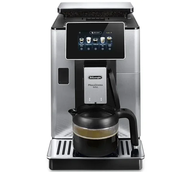 Macchina da caffè superautomatica DELONGHI Primadonna Soul ECAM 610.75.MB Grigio - Caraffa caffè + Tazza Contigo IN REGALO
