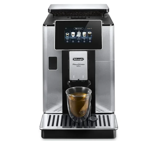 Macchina da caffè superautomatica DELONGHI Primadonna Soul ECAM 610.75.MB Grigio - Caraffa caffè + Tazza Contigo IN REGALO