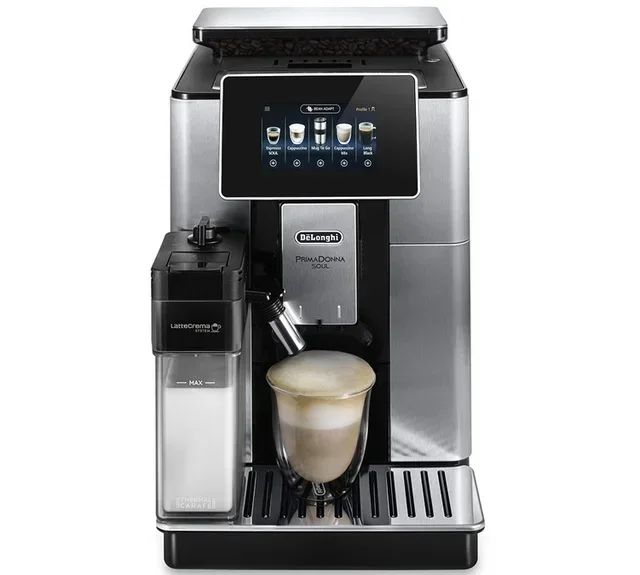 Macchina da caffè superautomatica DELONGHI Primadonna Soul ECAM 610.75.MB Grigio - Caraffa caffè + Tazza Contigo IN REGALO