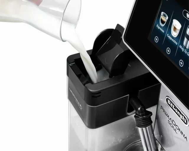 Macchina da caffè superautomatica DELONGHI Primadonna Soul ECAM 610.75.MB Grigio - Caraffa caffè + Tazza Contigo IN REGALO