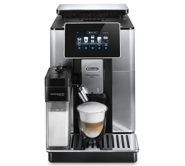 Macchina da caffè superautomatica DELONGHI Primadonna Soul ECAM 610.75.MB Grigio - Caraffa caffè + Tazza Contigo IN REGALO