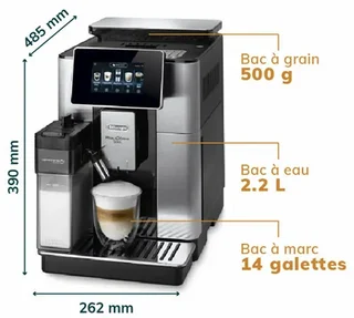 Macchina da caffè superautomatica DELONGHI Primadonna Soul ECAM 610.75.MB Grigio - Caraffa caffè + Tazza Contigo IN REGALO