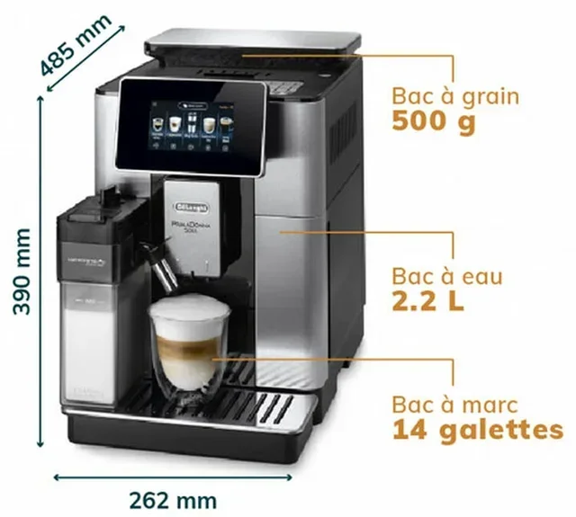 Macchina da caffè superautomatica DELONGHI Primadonna Soul ECAM 610.75.MB Grigio - Caraffa caffè + Tazza Contigo IN REGALO
