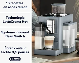 DeLonghi Rivelia FEB 4455.G Macinacaffè Grigio Ciottolo Latte