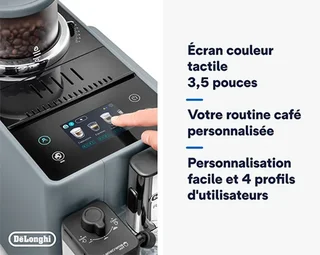 DeLonghi Rivelia FEB 4455.G Macinacaffè Grigio Ciottolo Latte