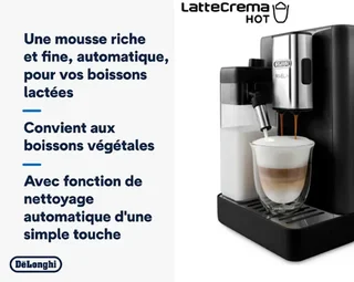 DeLonghi Rivelia FEB4455.B Kaffeemühle Onyxschwarz (Milch)