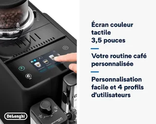 DeLonghi Rivelia FEB4455.B Kaffeemühle Onyxschwarz (Milch)