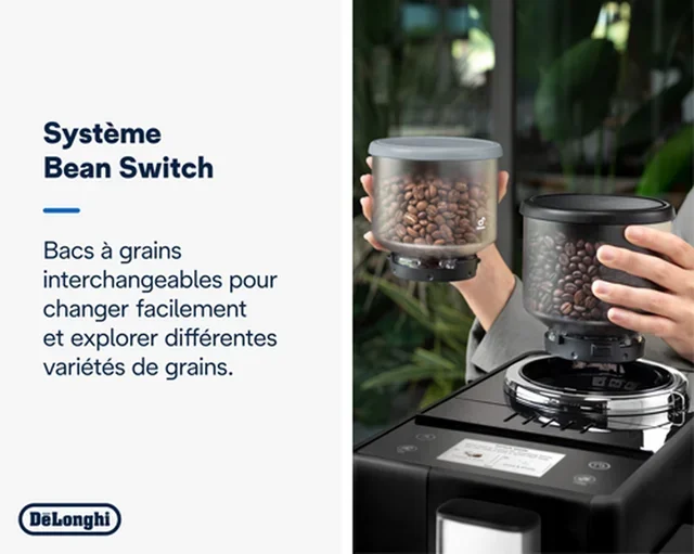 DeLonghi Rivelia FEB4455.B Kaffeemühle Onyxschwarz (Milch)