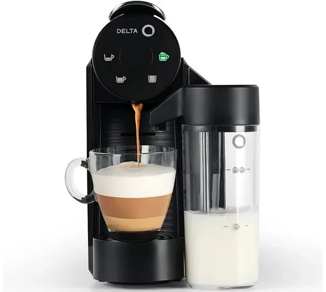 DELTA Q Mini Milk Qool Black – Capsule Coffee Machine