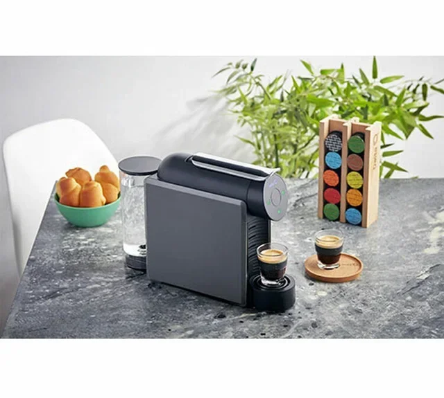 Delta Q Mini Qool Kapselkaffemaskin - Grå + Gåva-erbjudande