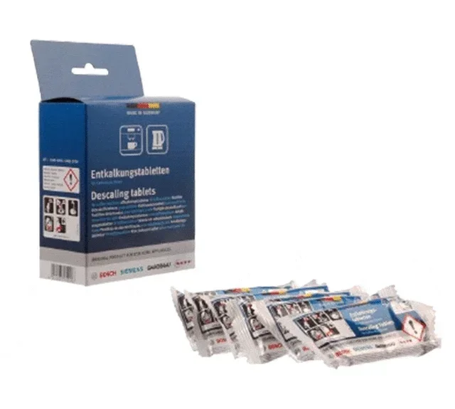 Tablettes détartrantes 00312454 SIEMENS/BOSCH pour machine à café