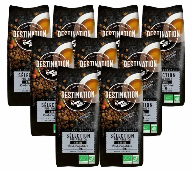 Destination 9 Kg Organic Whole Bean Coffee 100% Arabica Professional