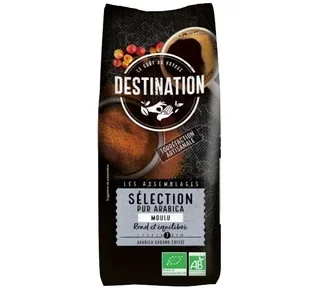 Destination Bio Sélection 1 kg Ground Coffee 100% Arabica Professional