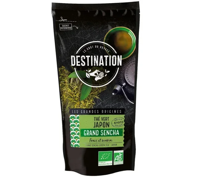 Ekologiskt Grönt Te DESTINATION Grand Sencha Kyushu - Lösvikt 80 g