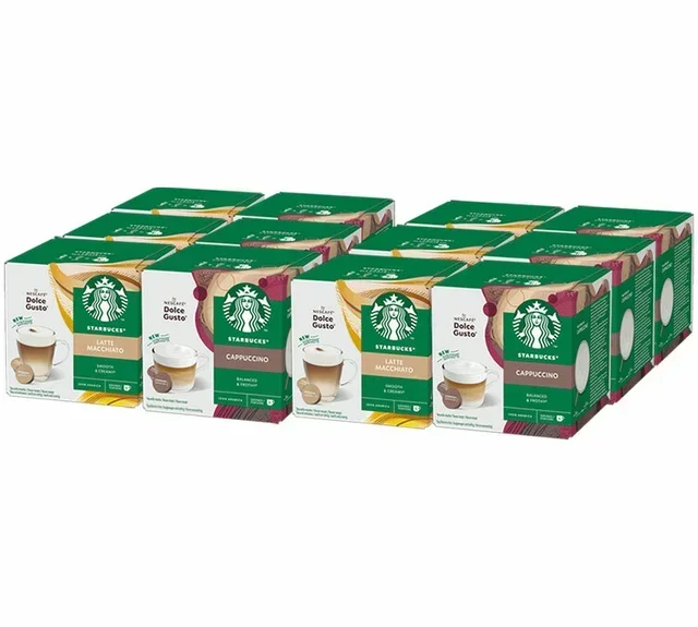 STARBUCKS – 144 kapselin setti yhteensopiva Nescafé* Dolce Gusto* -kanssa
