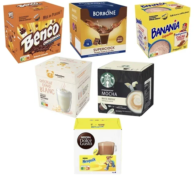 Discovery Pack: 80 Chocolate Capsules Compatible with Nescafé* Dolce Gusto*