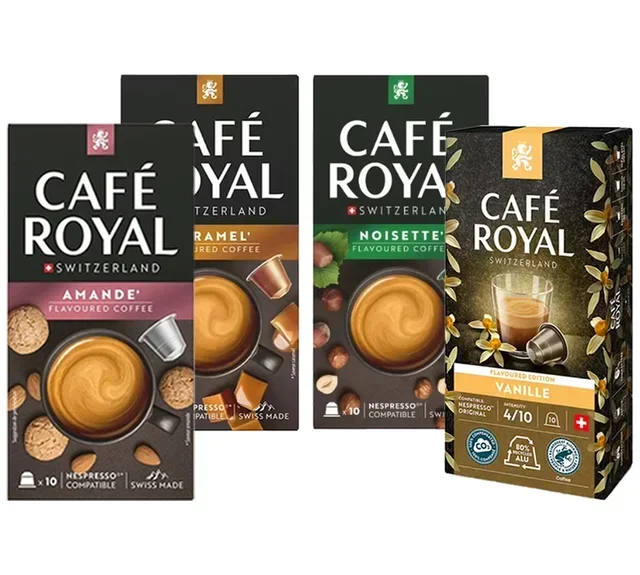 CAFE ROYAL Les Aromatisés – 40 Kapsler for Nespresso* Original Maskiner