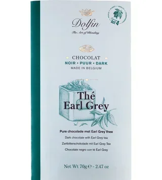 DOLFIN Mørk sjokolade 60% Earl Grey, 70g