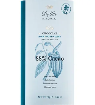 DOLFIN Dark Chocolate Bar 88% Cocoa - 70 g