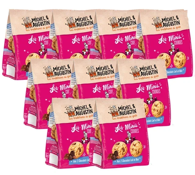 MICHEL &amp; AUGUSTIN Мини колачићи са два чоколаде - 9x100г