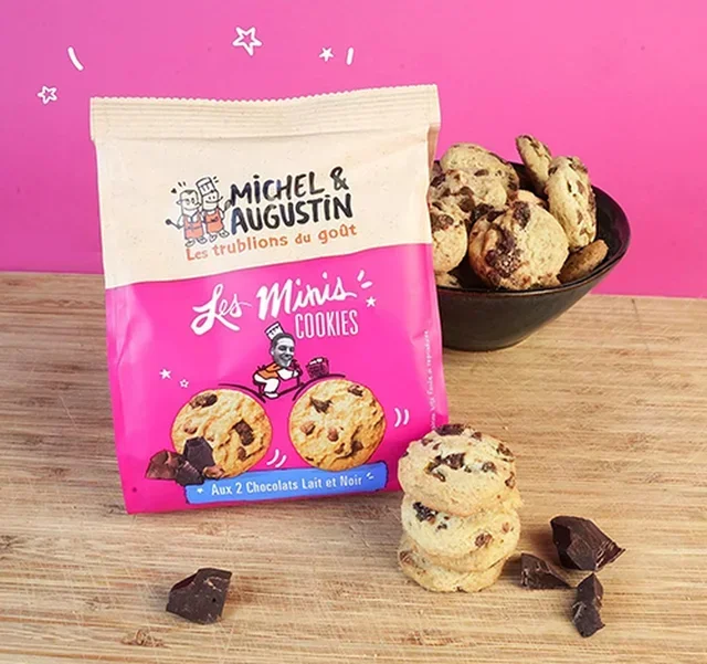 MICHEL &amp; AUGUSTIN Мини колачићи са два чоколаде - 9x100г