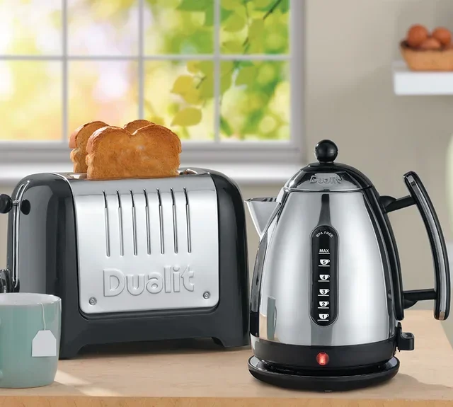 DUALIT sähköinen vedenkeitin, ruostumaton teräs, 1,5 litraa.