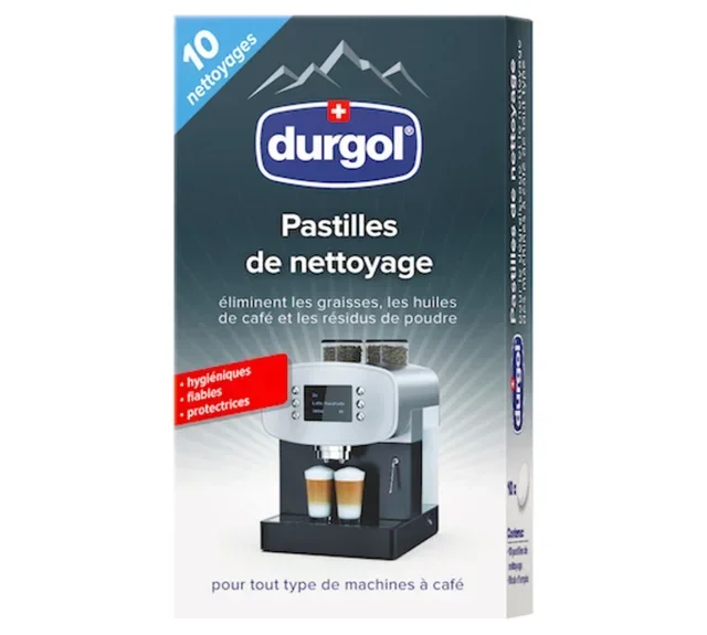 DURGOL® Cleaner - 10 Cleaning Tablets for Bean-to-Cup, Capsule &amp; Pod Coffee Machines