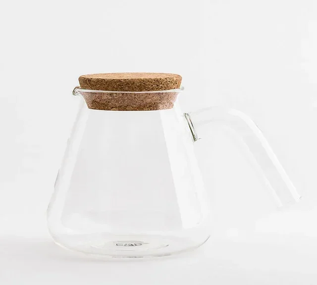Caraffa in Vetro Borosilicato E&amp;B Lab 800 ml con Tappo in Sughero