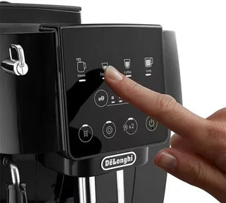 Macinacaffè automatico DELONGHI Magnifica Start FEB 2221.B, colore nero + confezione con caffè per 4 mesi.