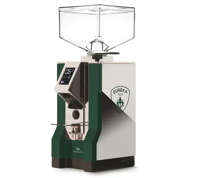 EUREKA Mignon Specialità Espresso Grinder – Silent Range Green &amp; Chrome