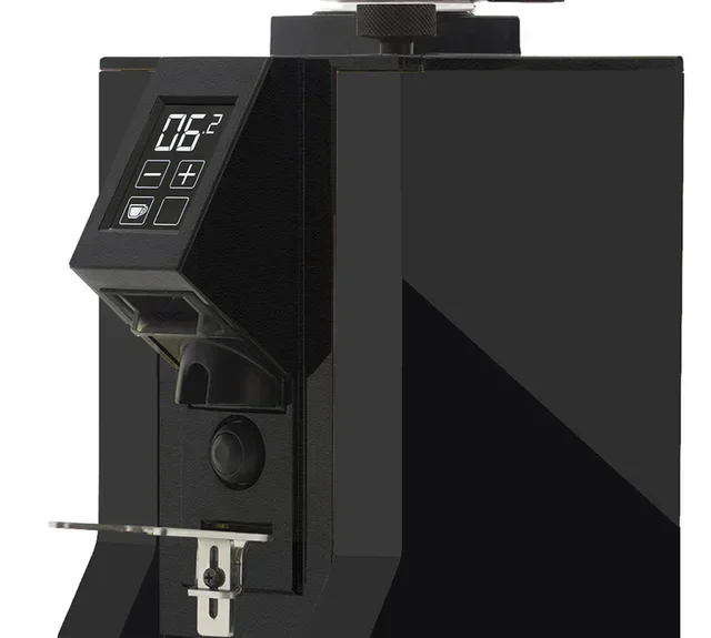 EUREKA Mignon Specialità Matt Svart Espressokvarn med Genomskinlig Bönbehållare