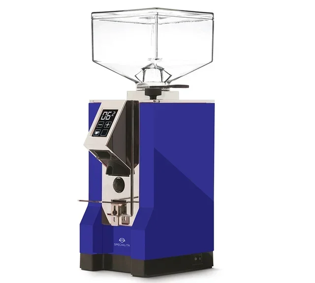 EUREKA Mignon Specialità Silent Range Espresso Grinder - Blue &amp; Chrome