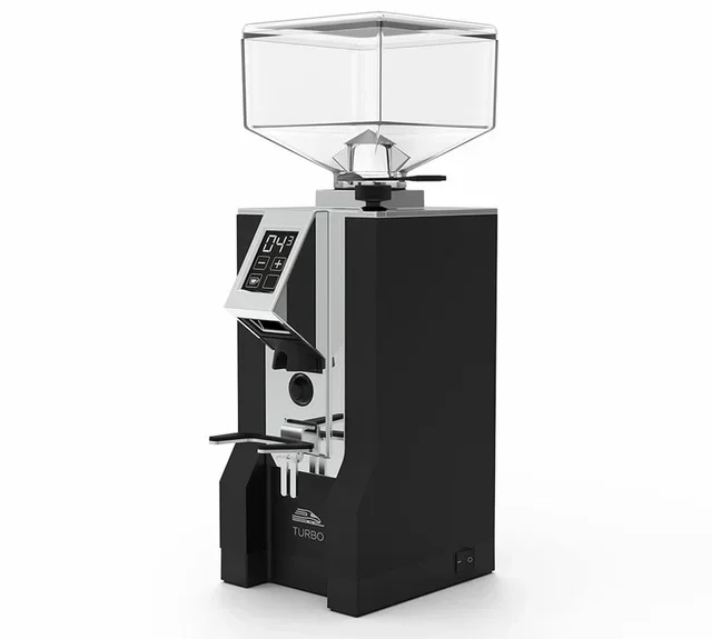 EUREKA Mignon Turbo Zwart en Chroom Silent Range Espressomolen