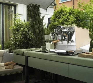 Macchina espresso FAEMA Faemina rame satinato e alluminio anodizzato