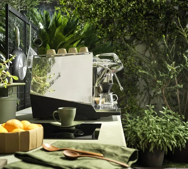 Macchina espresso FAEMA Faemina - alluminio lucido e nero anodizzato