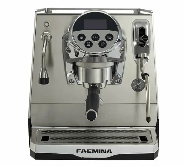 FAEMA Faemina pro espresso machine polished aluminum anodized black