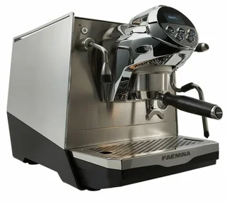 FAEMA Faemina pro espresso machine polished aluminum anodized black