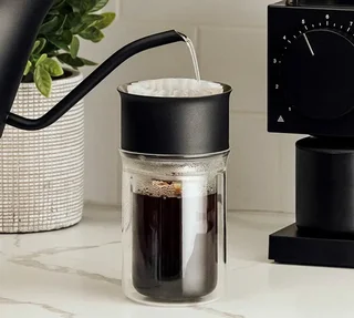 Dripper FELLOW Stagg X 2 filiżanki + szklanka podwójne ścianki