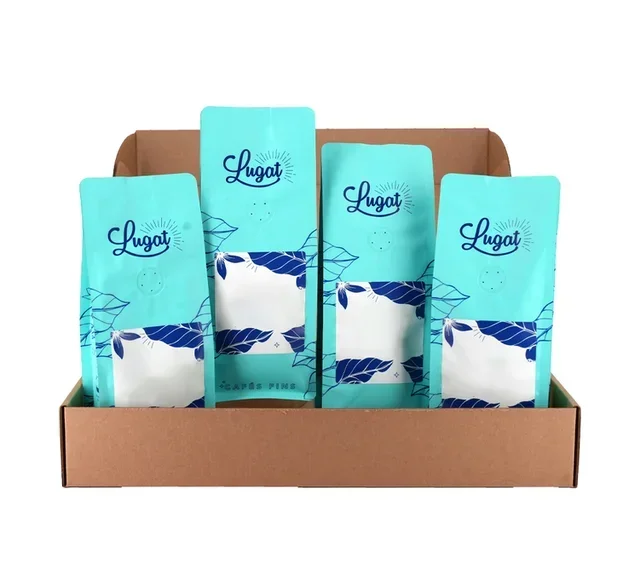 Fruity Collection 4x250g - Whole Bean Coffee Gift Set CAFES LUGAT