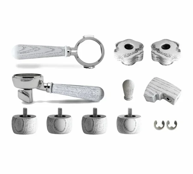 Conjunto completo de acessórios em madeira de freixo para LELIT Bianca