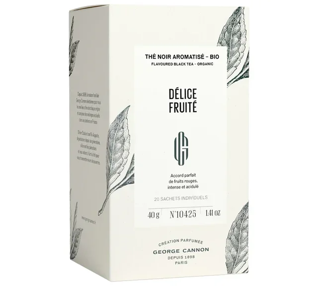 GEORGE CANNON Organic Fruity Delight Black Tea - 20 Tea Bags