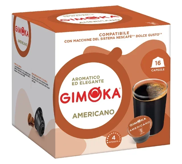 GIMOKA 16 Compatible Capsules for Nescafé* Dolce Gusto* - Espresso Americano