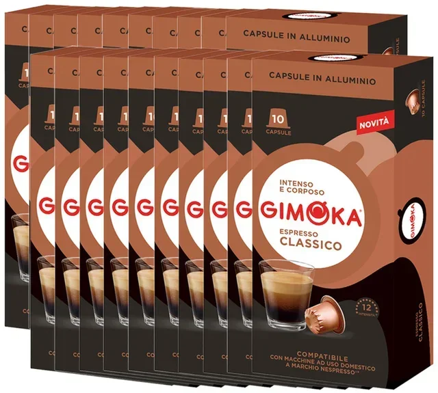 GIMOKA Espresso Classico 200 професионалних капсула - компатибилно са Nespresso* Original