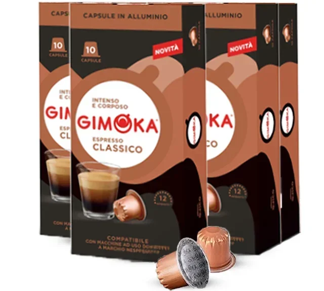 50 Capsule GIMOKA Compatibili Nespresso* Original Espresso Classico